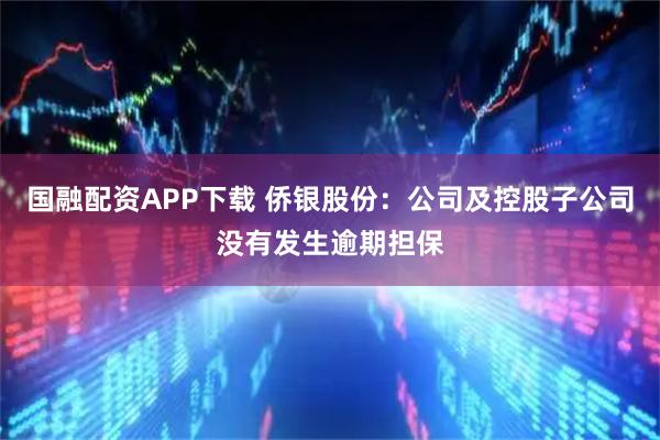 国融配资APP下载 侨银股份：公司及控股子公司没有发生逾期担保